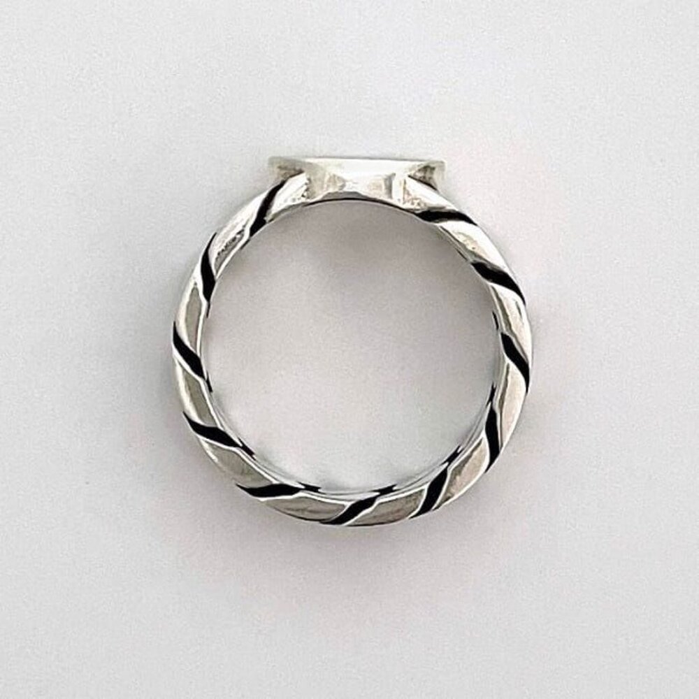 Gucci Ring Silver Purple Interlocking - image 2